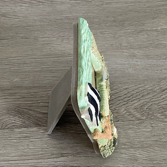 VTG Ocean Fish Shell  Starfish Beach Picture Frame - Picture 9 of 13